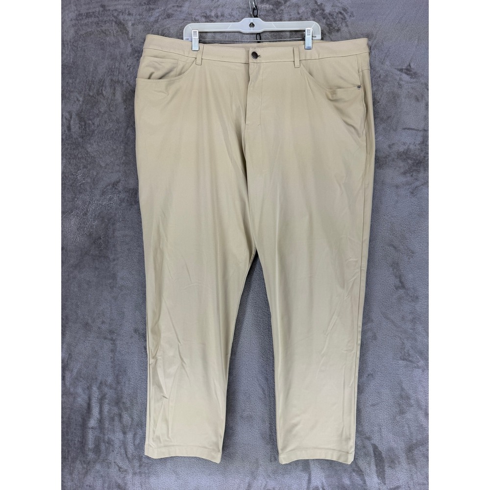 Lululemon Pants Mens 46 ABC Pant Classic-Fit Warpstreme Khaki Tan Stretch EUC